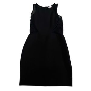 Parker Evelyn BodyCon Dress in Black with Mesh Details Size XS